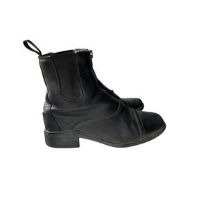 Ariat Heritage III Zip Paddock Boots Women Size 6C Black Leather Equestrian Barn